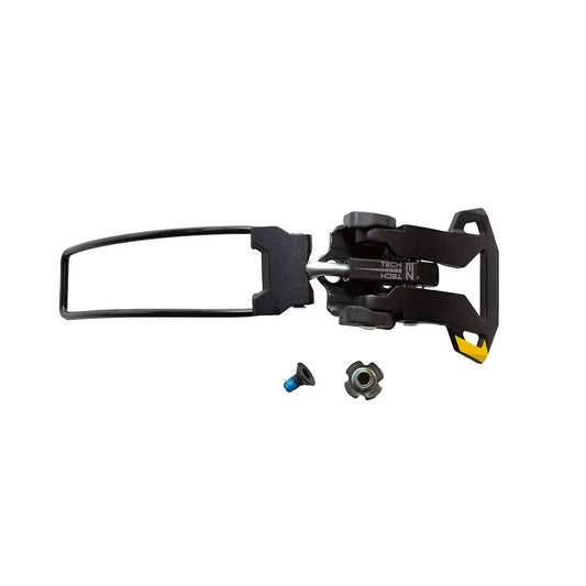 Pictured is the La Sportiva Upper Buckle Closure System (No. 2) Vanguard—a black ski binding toe piece with a metal lever, buckle arm, screw, and washer—compatible with ski boots such as the La Sportiva Vanguard.