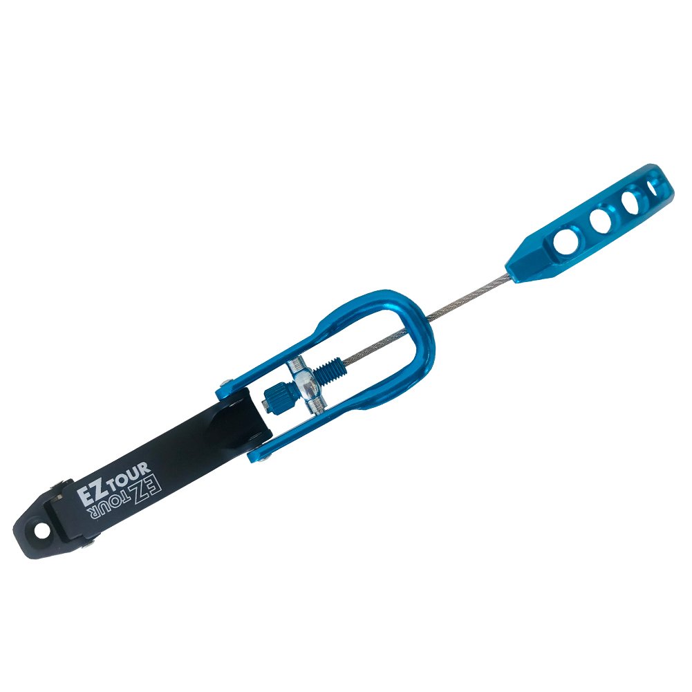 The La Sportiva Upper Buckle Spectre (No.4) is a blue and black tension tool with a handle, adjustment screw, and labeled body, designed as a replacement boot buckle for the Spectre 2.0 ski boot.