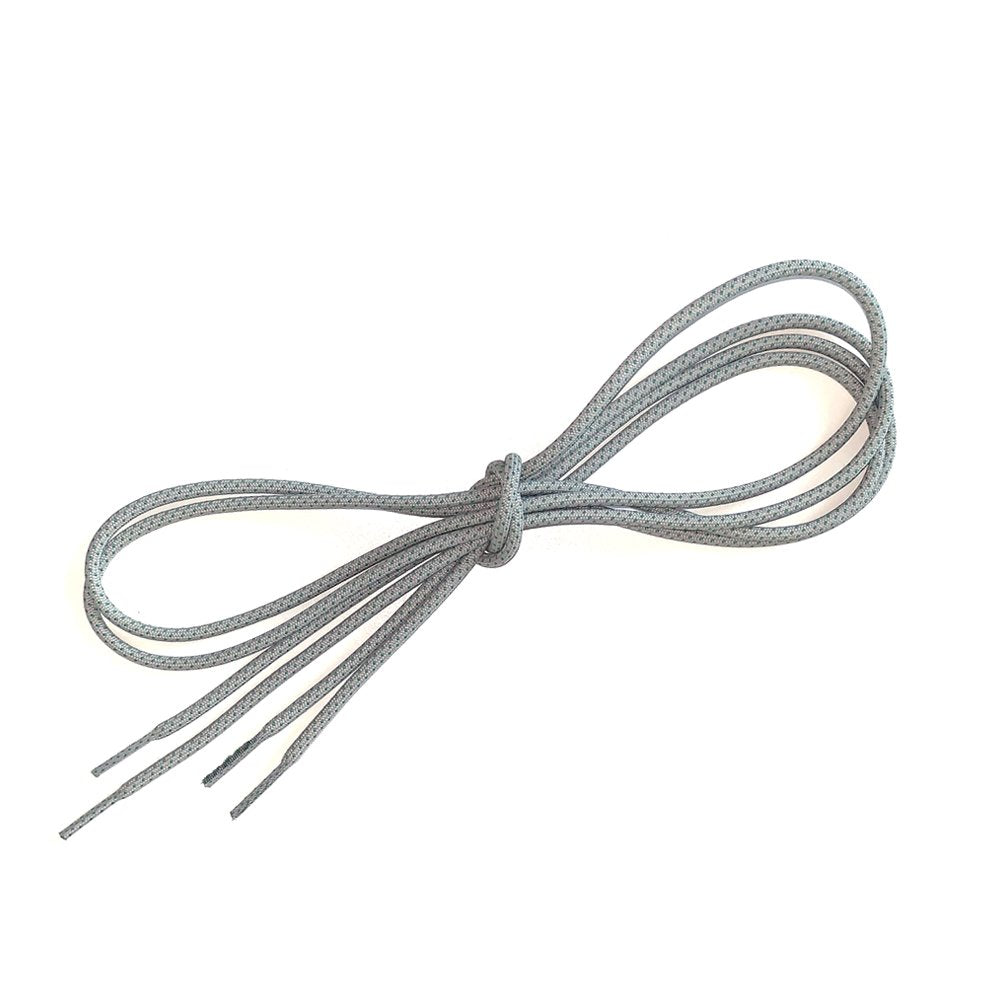 A single white-jade green La Sportiva Shoelaces-Miura Womens (110CM) replacement shoelace, tied loosely with visible ends and aglets, displayed on a white background.