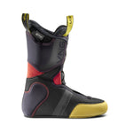 The La Sportiva Vanguard Liner is a snowboard boot replacement liner with black, red, and yellow accents, a top pull tab, visible stitching, and ultralon foam for comfort, support, and a thermo-moldable custom fit.